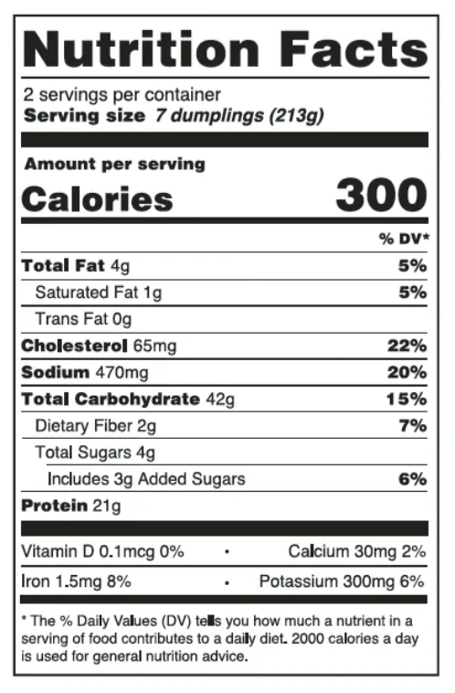 Honey Bourbon Chicken Nutrition Facts