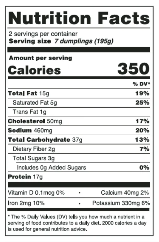 Mesquite BBQ Beef Nutrition Facts