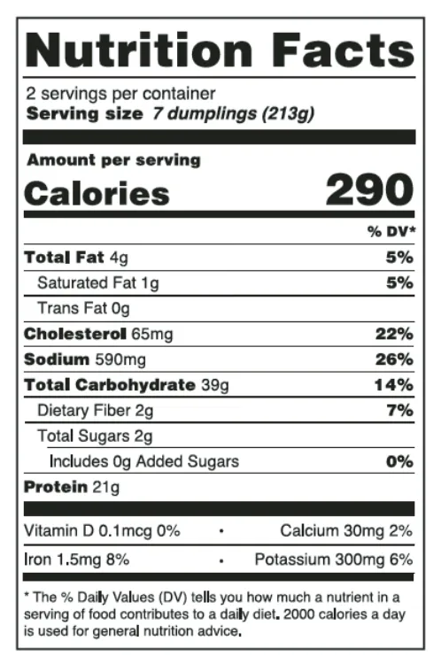 Spicy Buffalo Chicken Nutrition Facts